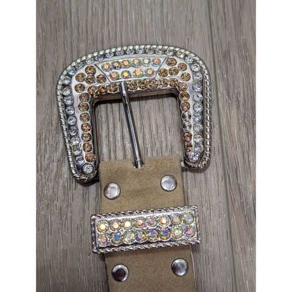 Leatherock Western Leather Belt – Womens 34 Medium Large USA Bling Boho Gypsy main image 15